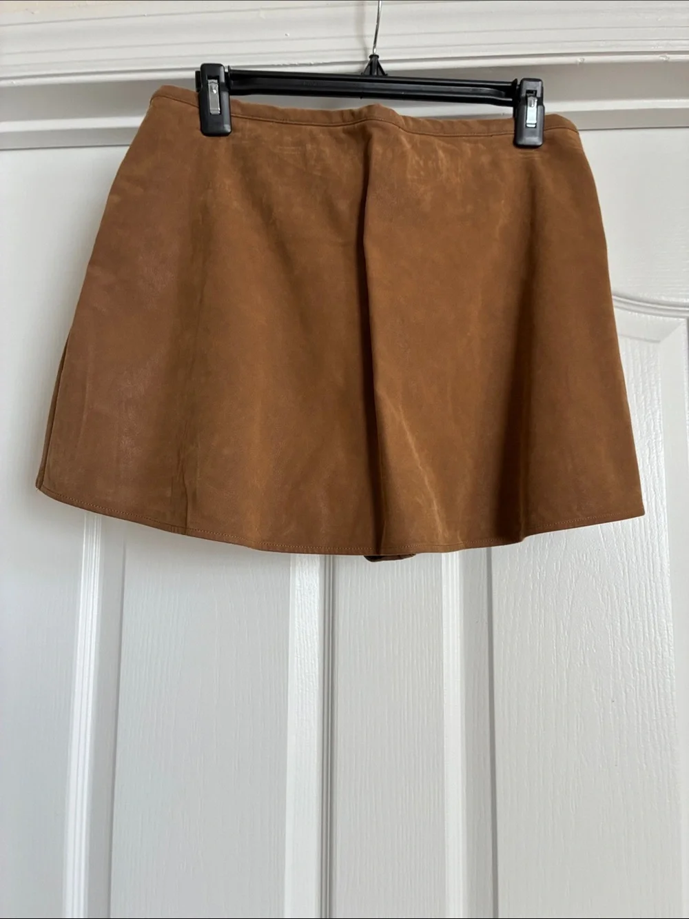 Free People NWT Festival  Paradise Found Faux Suede Skirt Skort Boho Cowgirl XL